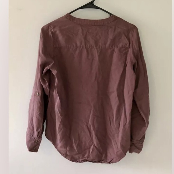 🎉4/$25 Express Tassle Tie Up Long Sleeve Top XS - Picture 2 of 4